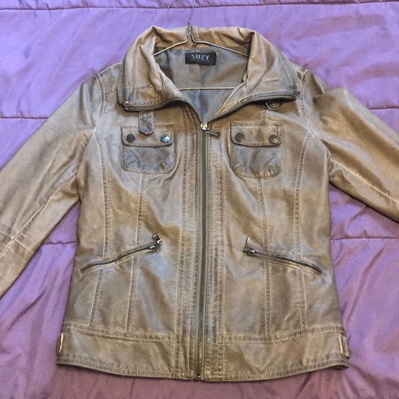 Faux leather jacket - Picture 2 of 3